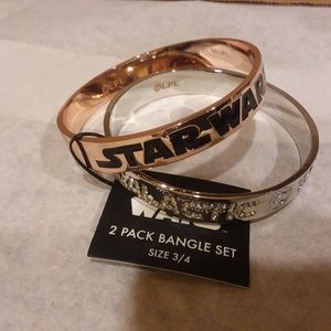 Star Wars Bangle Set with Rhinestone Embellishment